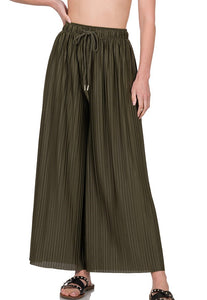 Never tied down wide leg pants