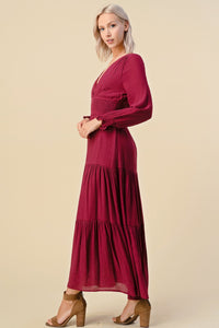 One fine day tiered v-neck dress