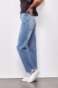 Style starter ripped mom jeans