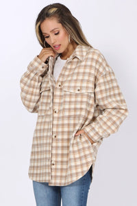 To the core plaid shacket