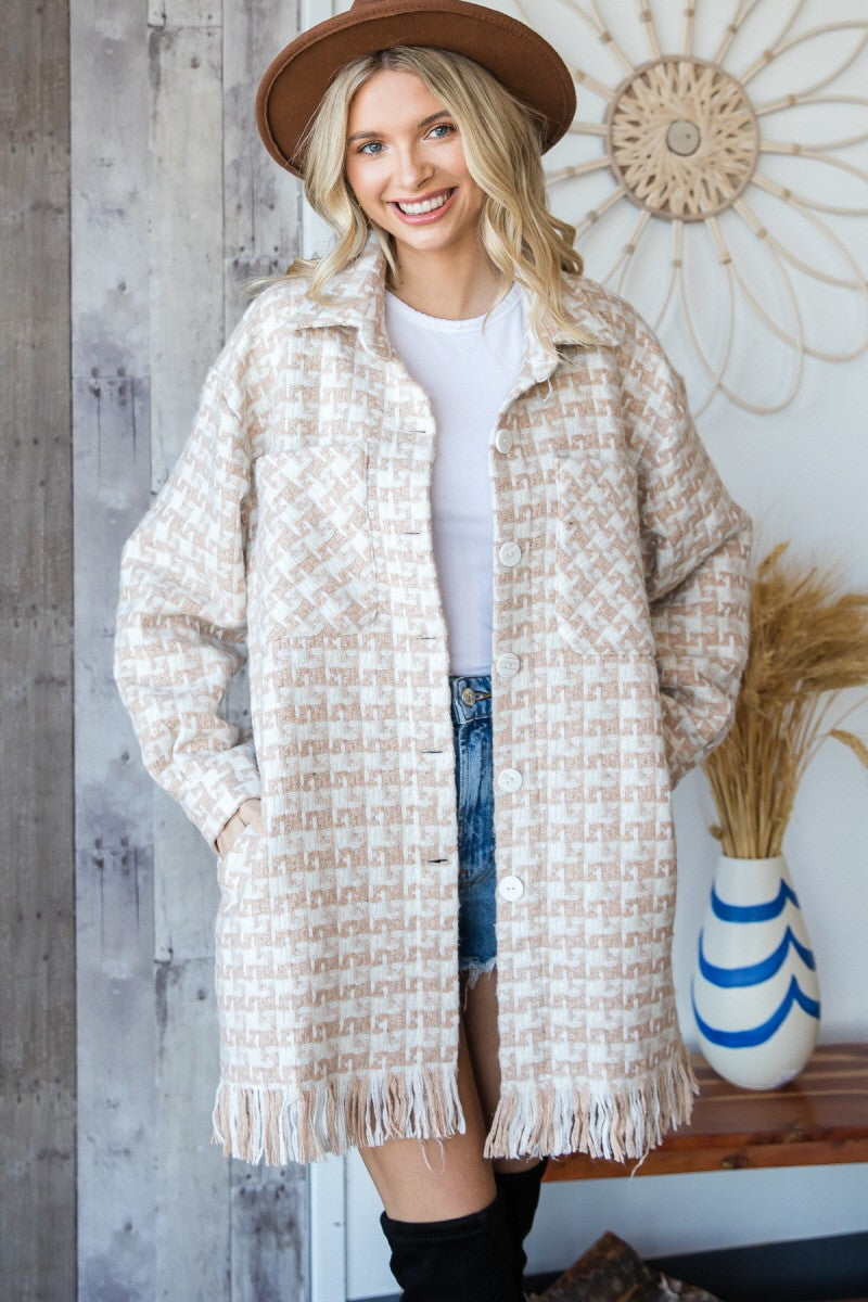 Getaway anyway houndstooth jacket