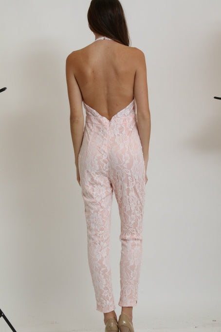 All that she wants lace jumpsuit