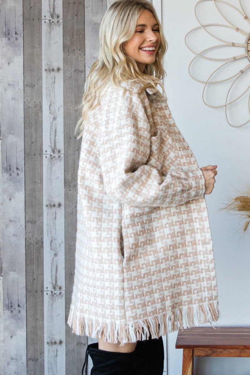 Getaway anyway houndstooth jacket